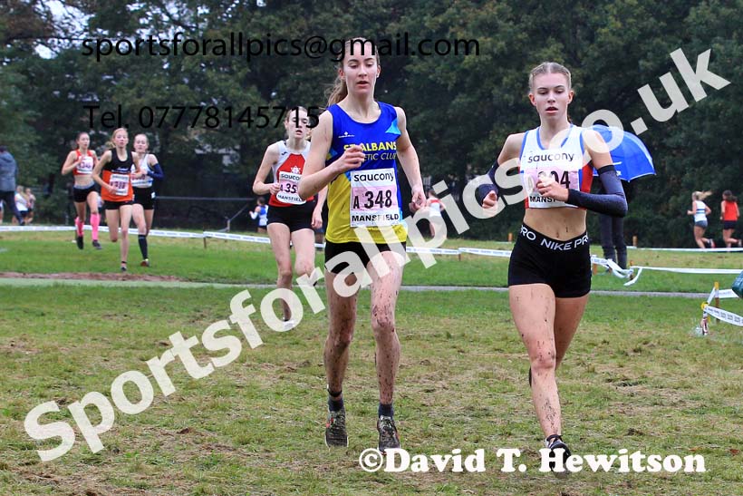 Womens Under-17s 2023 National Cross Country Relays, Berry Hill Park, Mansfield.  Photo: David T. Hewitson/Sports for All Pics